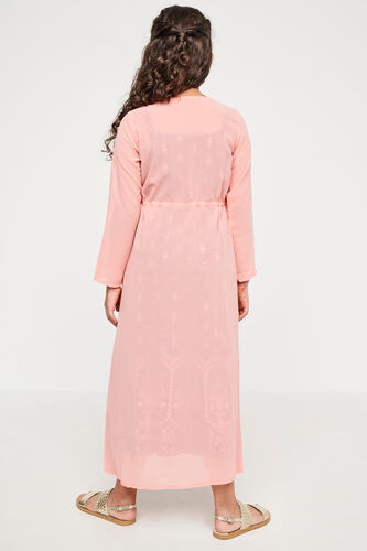 Coral Solid Straight Shrug, Coral, image 6